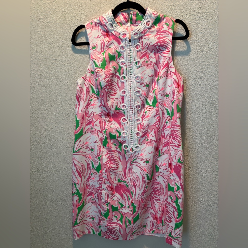 Lilly Pulitzer Pink and Green Mini Dress RUNS SMALL